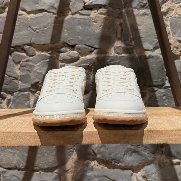 Gucci Ivory Leather MAC80 GG Embroidered Sneakers - Picture 3 of 13